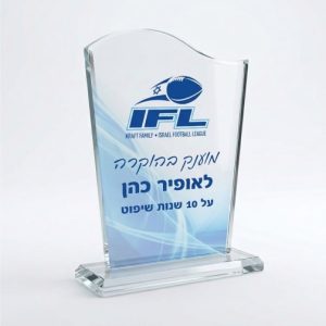 מגן הוקרה זכוכית חצי גל